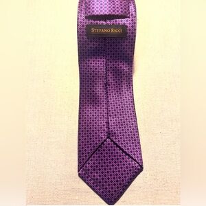 Stefano Ricci Luxurious Purple Geometric Tie